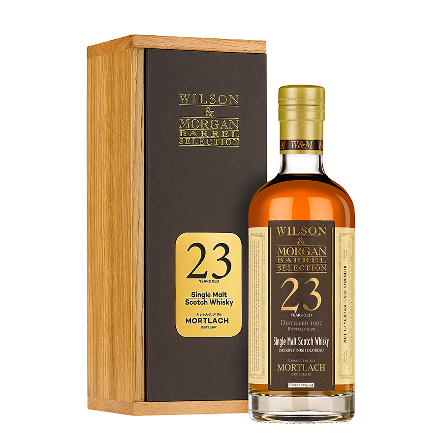 Mortlach Distillery Distilled 1997 23 Years Old Wilson & Morgan Barrel Selection Oloroso Sherry Finish Single Malt Scotch Whisky ABV 56% Vol 70cl / 700ml (Comes with Gift Box and FREE Whisky Connoisseur Glass)