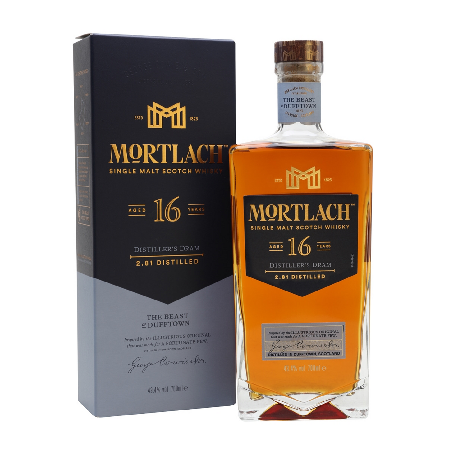 Mortlach 16 Years Old Dufftown Single Malt Scotch Whisky ABV 43.4% Vol 750ml / 75cl