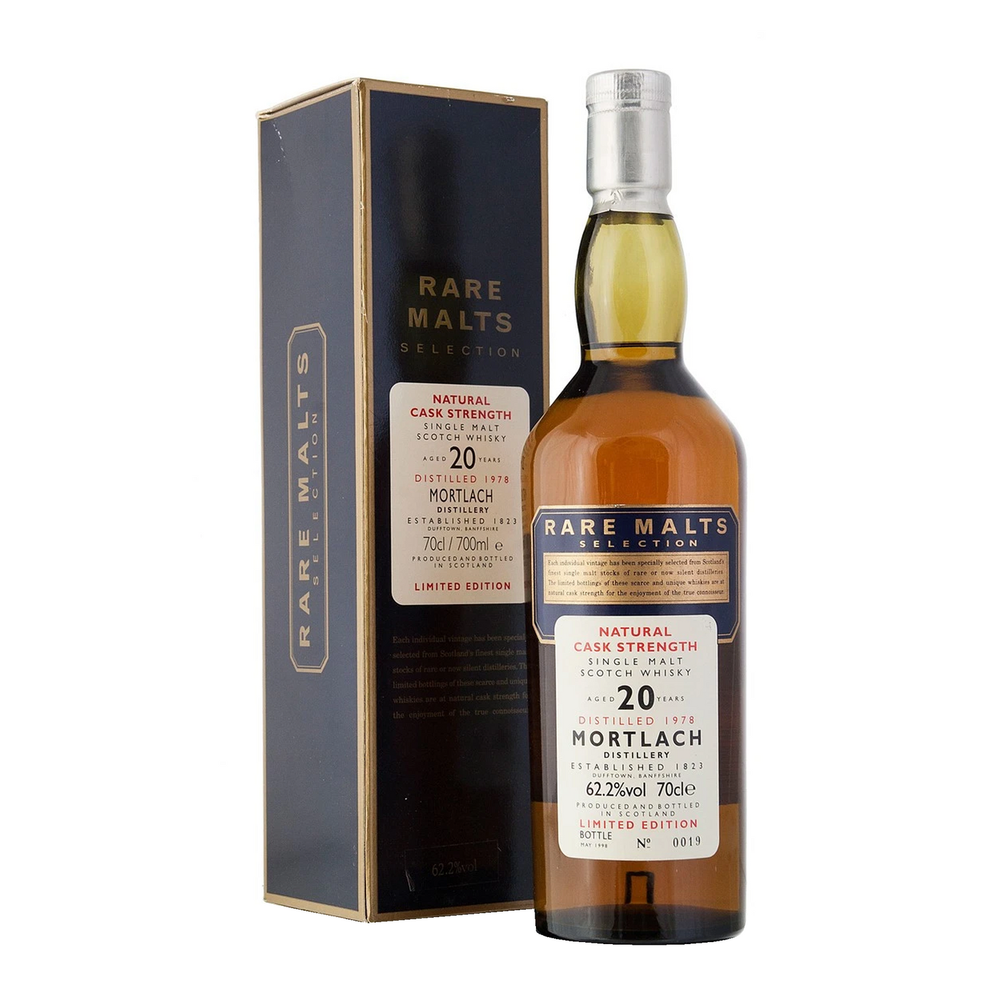 Mortlach Distilled 1978 Aged 20 Years Rare Malts Selections Natural Cask Strength Limited Edition Single Malt Scotch Whisky ABV 62.2% Vol 70cl / 700ml