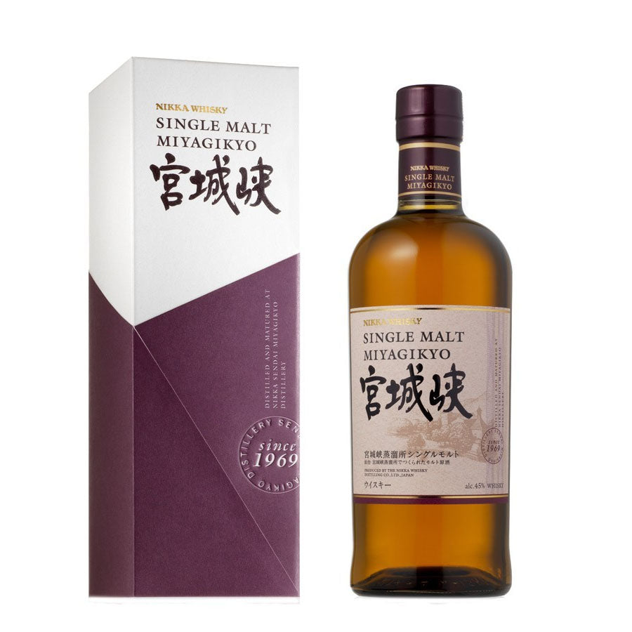 Nikka Miyagikyo 宮城峡 Non Aged Distilled and Matured at Nikka Sendai Miyagikyo Distillery Single Malt ABV 45% Vol 70cl / 700ml (With Box)