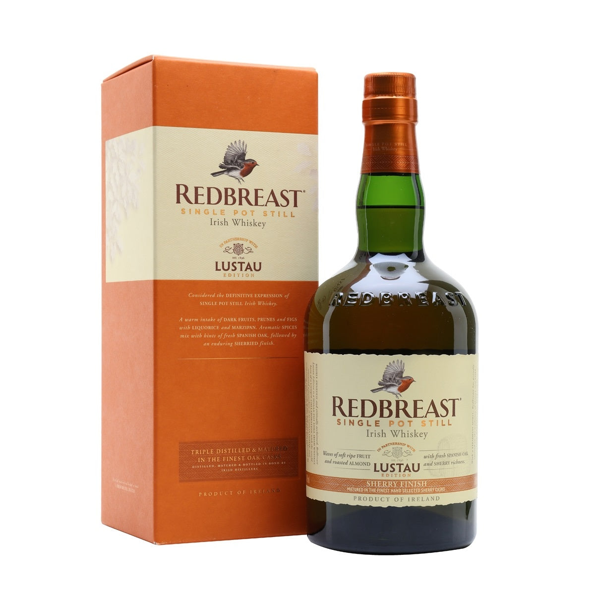 Redbreast Lustau Edition Single Pot Still Sherry Finish Irish Whiskey ABV 46% Vol 700ml / 70cl (With Gift Box)