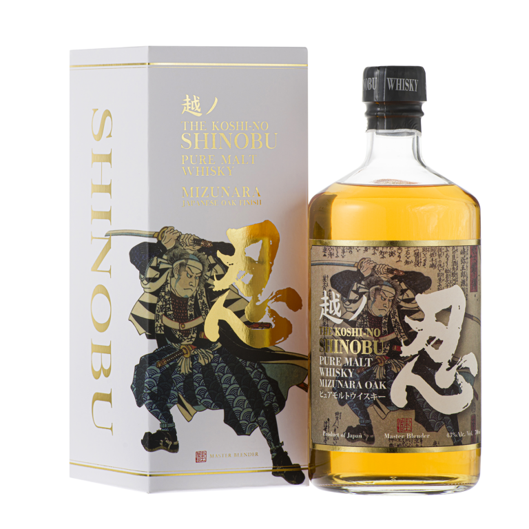 The Koshi-No Shinobu 越ノ忍 Pure Malt Whisky Mizunara Oak Finish ABV 43% Vol 700ml / 70cl (With Gift Box)