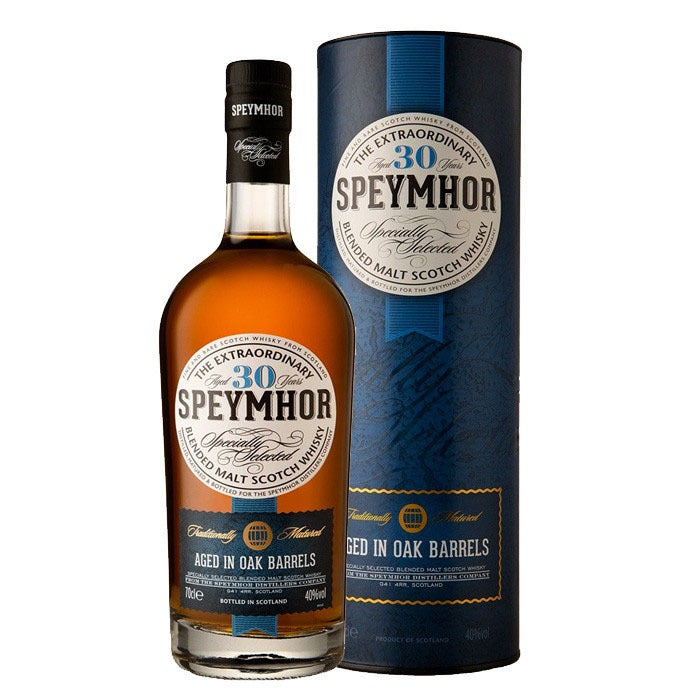 SpeyMhor The Extraordinary 30 Year Old Aged In Oak Barrels Highland Blended Malt Scotch Whisky ABV 40% Vol 70cl / 700ml (With Gift Box)