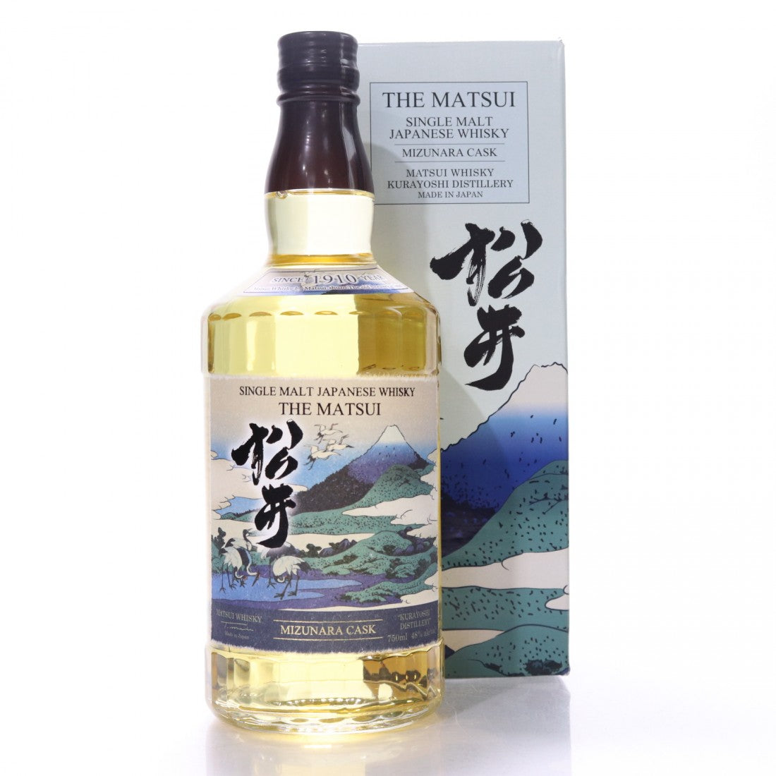 The Matsui 松井 Kurayoshi Distillery Mizunara Cask Single Malt Japanese Whisky ABV 48% Vol 700ml / 70cl (With Gift Box)