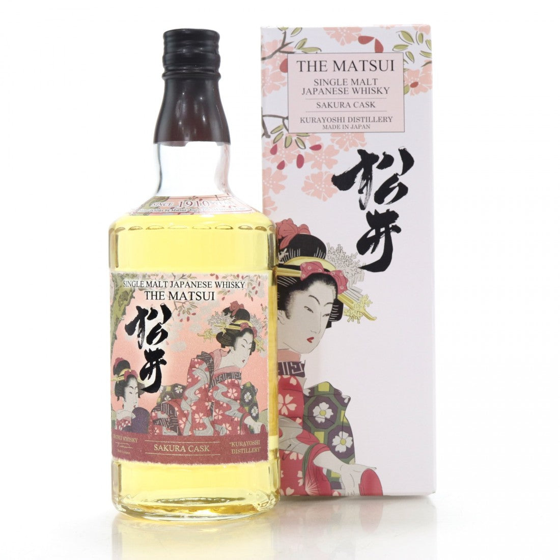 The Matsui 松井 Kurayoshi Distillery Sakura Cask Single Malt Japanese Whisky ABV 48% Vol 700ml / 70cl (With Gift Box)