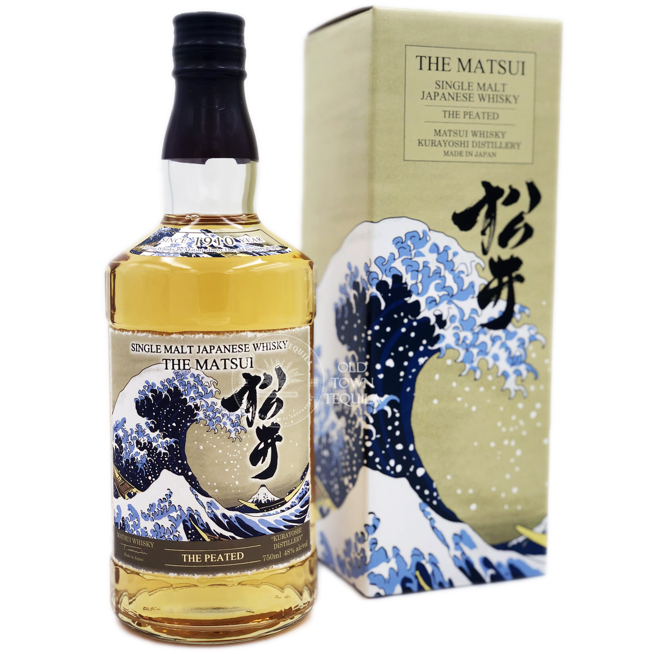 The Matsui 松井 Kurayoshi Distillery The Peated Single Malt Japanese Whisky ABV 48% Vol 700ml / 70cl (With Gift Box)