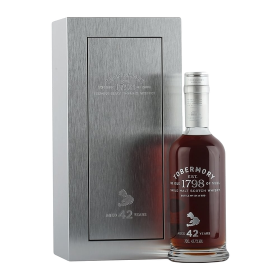 Tobermory 1973 42 Year Old ABV 47.7% 70cl with Gift Box