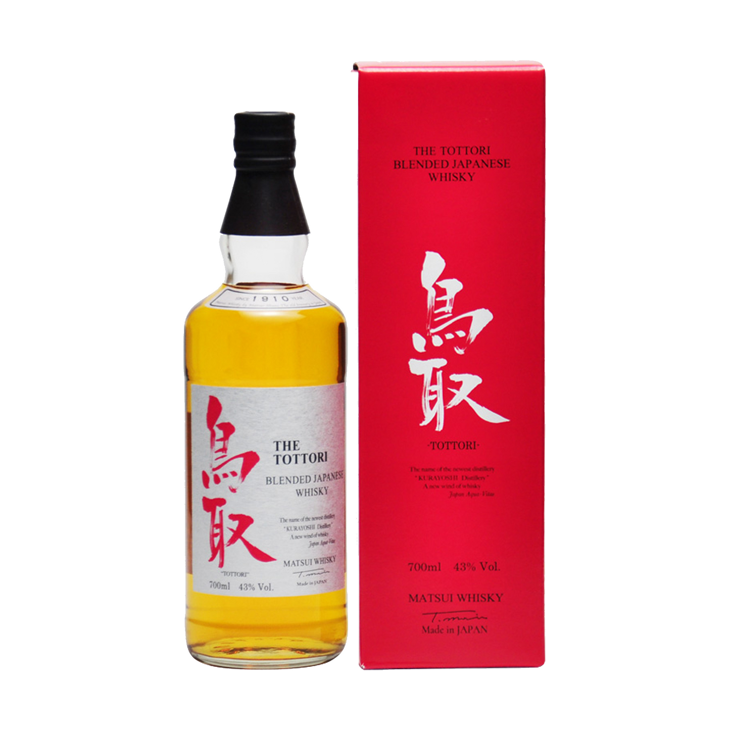 The Tottori 鳥取 Blended Japanese Whisky Matsui Whisky Made in Japan ABV 43% Vol 70cl / 700ml