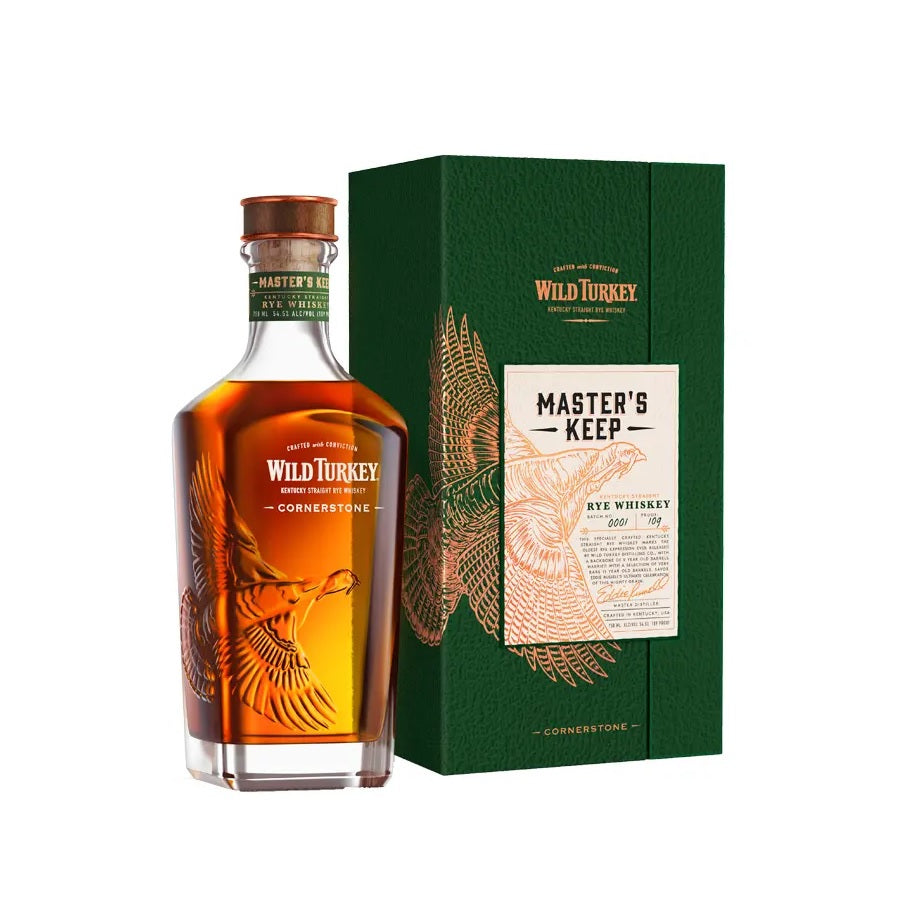 Wild Turkey Master's Keep 5.0 Cornerstone Rye Whisky (Bottled in 2019, aged 9 to 11 years) ABV 54.5% 75cl with Gift Box