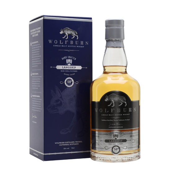 Wolfburn Langskip Single Malt Scotch Whisky ABV 58% 70cl With Gift Box