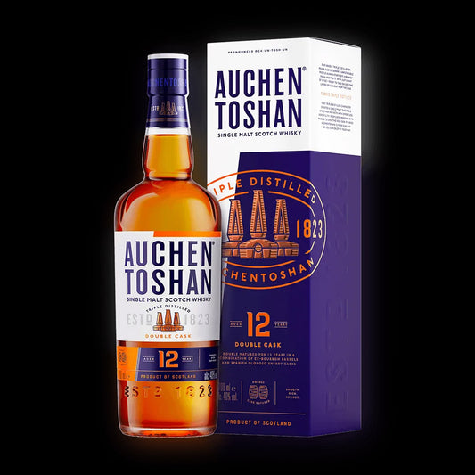 Auchentoshan 12 Year Old Double Cask Lowland Single Malt Scotch Whisky ABV 40% Vol 700ml / 70cl (With Gift Box)