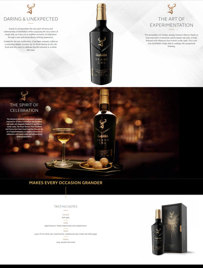 Glenfiddich Grand Cru 23 Years Old Cuvee Cask Finish Single Malt Scotch Whisky ABV 40% Vol 75cl / 750ml