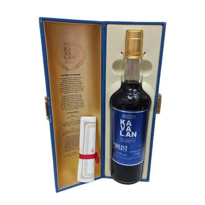 Kavalan Solist Vinho Barrique (Earlier releases) Single Cask Cask Strength (pre 2020) ABV 57.8% 70cl with Gift Box (Vintage bottle. The box is not in good condition due to age, but the whisky bottle itself is in excellent condition.) (W120309002A)