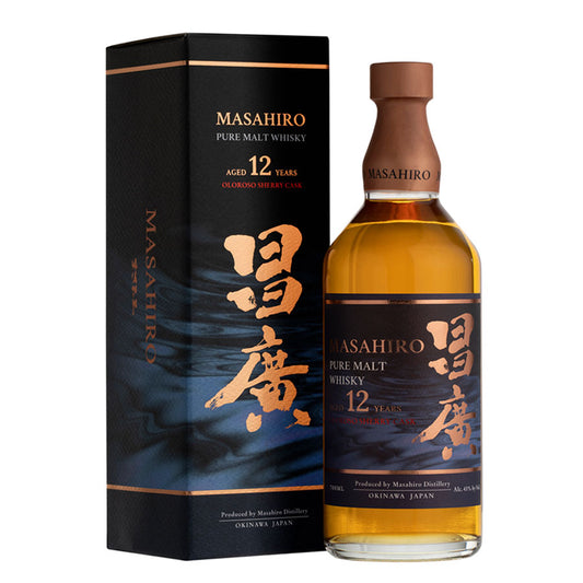 Masahiro Distillery 12 Year Old Oloroso Sherry Cask Pure Malt Whisky Okinawa Japan ABV 43% Vol 70cl / 700ml