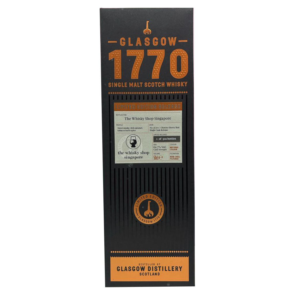 Glasgow 1770 TWS Limited Edition Cask No. 16/171 Oloroso Sherry Butt ABV 62.7% 500ml