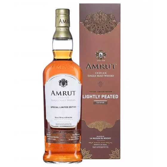 Amrut 2014 Indian Single Malt Special Limited Edition Ex-Bourbon Lightly Peated Cask #1405 ABV 60% 700ml