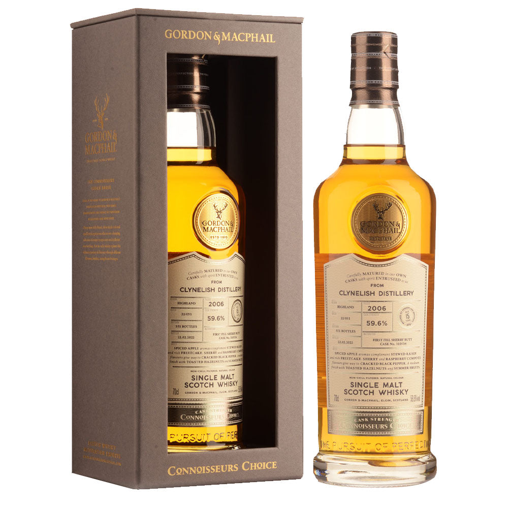 Clynelish 15 Years 2006 First Fill Sherry Butt Cask#310534 Connoisseur's Choice (Gordon & Macphail) ABV 59.6% 700ml