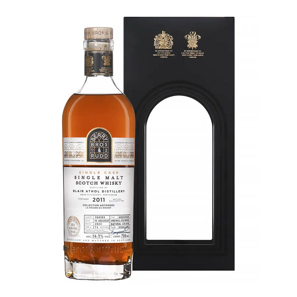 Blair Athol Distillery Vintage 2011 Single Cask PX Finish Berry Bros. & Rudd Cask #304165 Speyside Single Malt Scotch Whisky ABV 54.3% Vol 70cl / 700ml