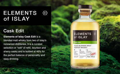 Elements Of Islay Cask Edit Blended Malt Scotch Whisky ABV 46% Vol 70cl / 700ml