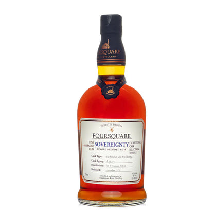 Foursquare Sovereignty Exceptional Cask Selection Rum ABV 62% 700ml