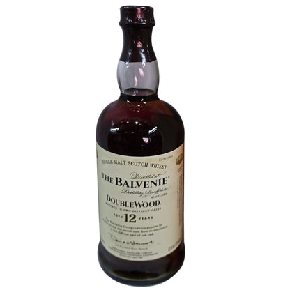 The Balvenie Aged 12 Years DoubleWood Matured in two Distinct Casks Single Malt Scotch Whisky ABV 43% Vol 100cl / 1000ml / 1L (No Box and the label is not in good condition)