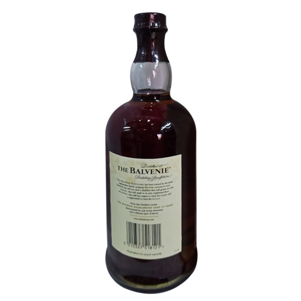 (1L- No Box) Balvenie 12 Year Double Wood ABV 43% 1000ml (No Box and the label tarnished)