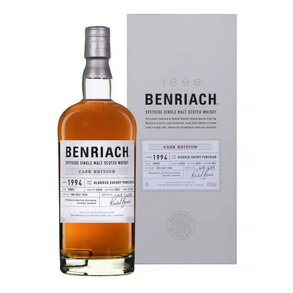 BenRiach 1994 27 Year Old Smoky Cask Edition Cask No. 2059 Speyside Single Malt Scotch Whisky ABV 53% Vol 700ml / 70cl (With Gift Box)