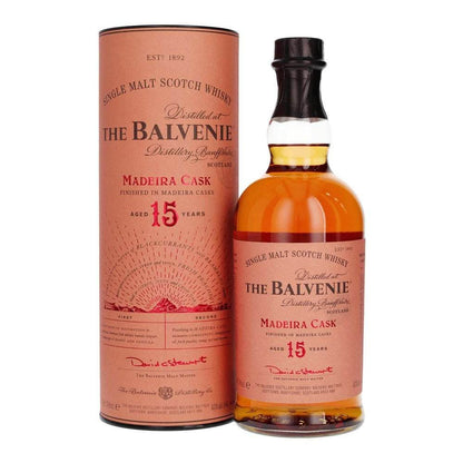 The Balvenie Aged 15 Years Finished in Madeira Casks Single Malt Scotch Whisky ABV 43% Vol 70cl / 700ml (with Gift Box)