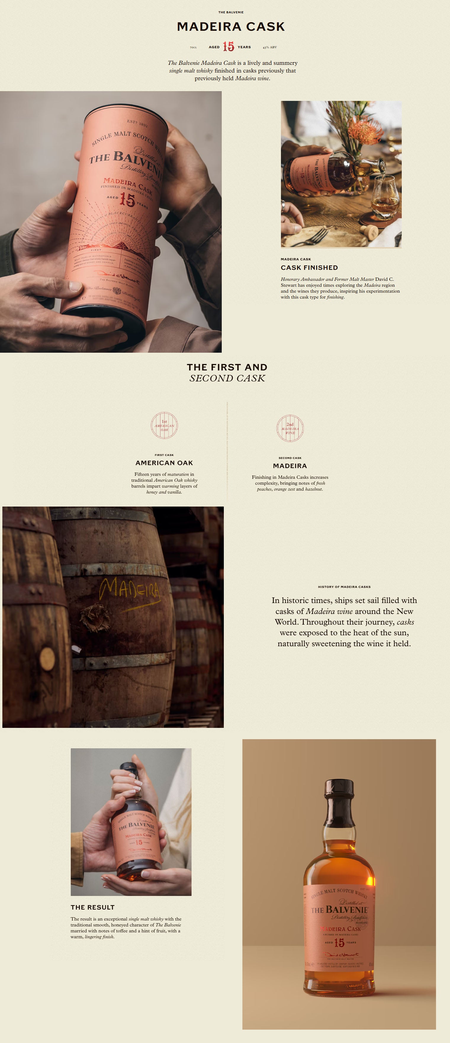 THE BALVENIE 15年 マデイラカスク 700ml 43% ザ バルヴェニー 15年 マデイラカスク 700ml - 【公式】Fa-So-La