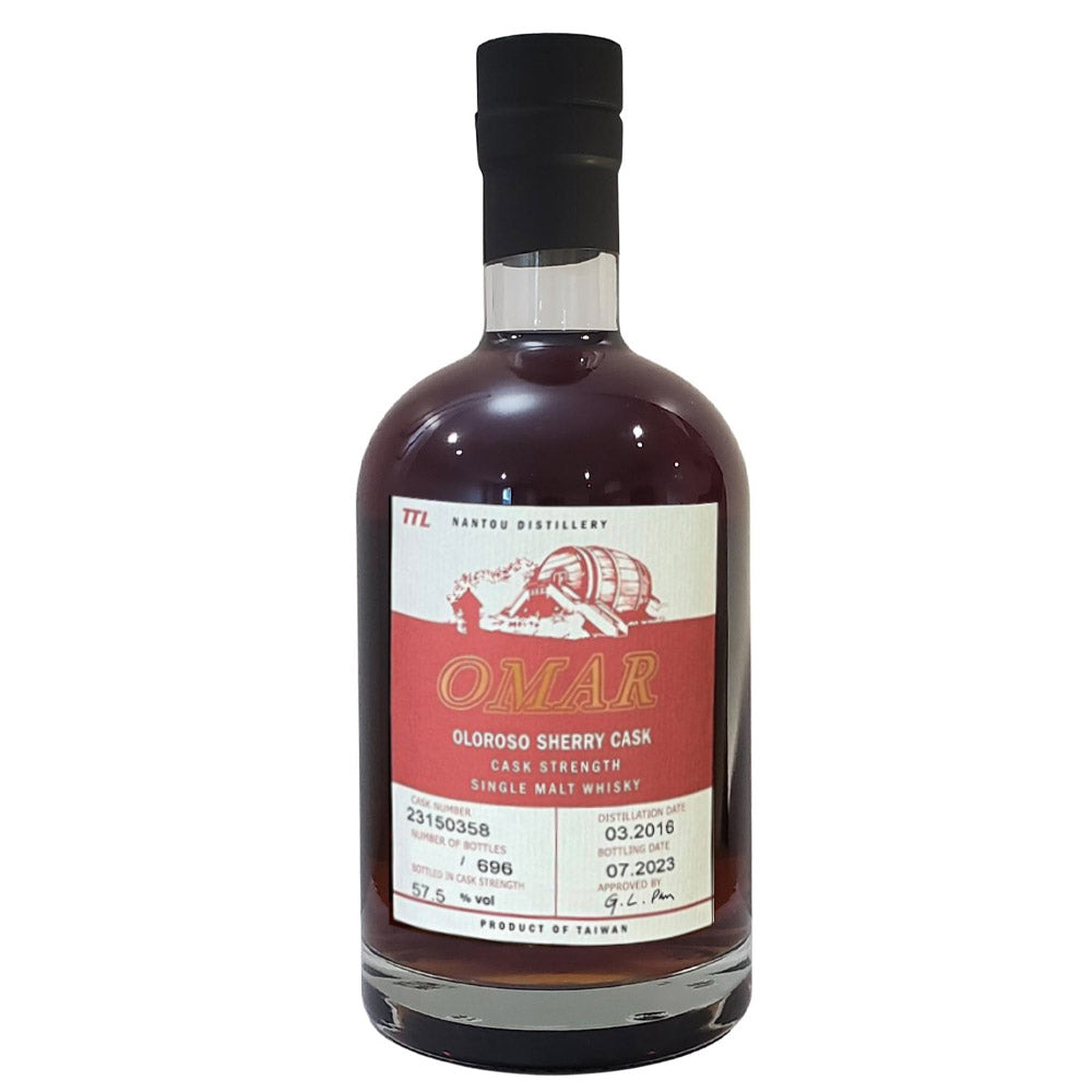 Omar Oloroso Sherry Cask Strength Single Malt Whisky Product of Taiwan Nantou Distillery ABV 57.5% Vol 70cl / 700ml