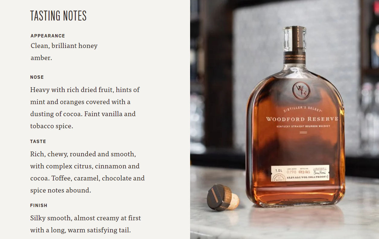 Woodford Reserve Distillers Select (From Singapore With Love) Kentucky Straight Bourbon Whiskey ABV 43.2% Vol 100cl/1000ml/1L