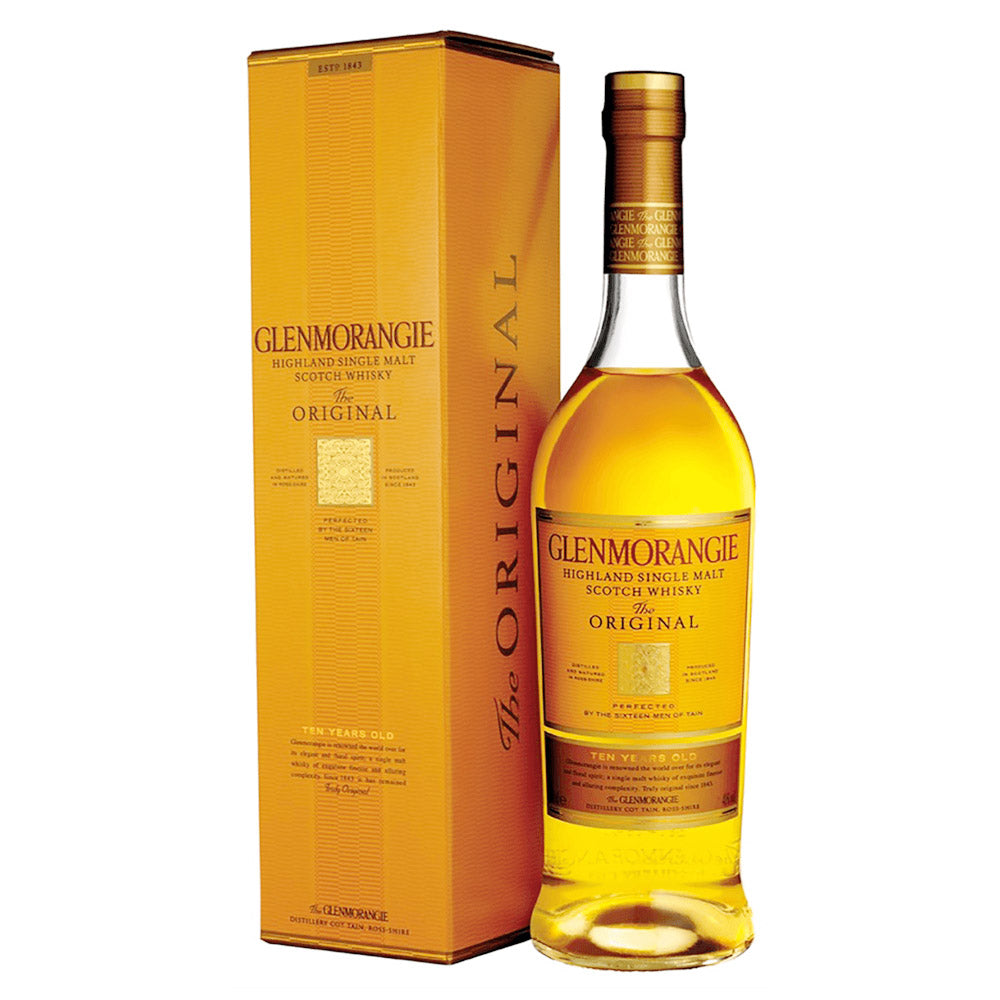 Glenmorangie 10 Year Old The Original Perfected by the Sixteen Men of Tain Highland Single Malt Scotch Whisky ABV 40% Vol 100cl / 1000ml / 1L