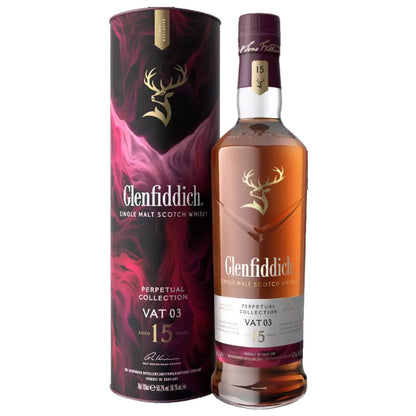 Glenfiddich Perpetual Collection Vat 03 15 Year Old Single Malt Scotch Whisky ABV 50.2% Vol 70cl / 700ml