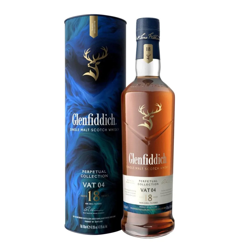 Glenfiddich Perpetual Collection Vat 04 18 Year Old Single Malt Scotch Whisky ABV 47.8% Vol 70cl / 700ml
