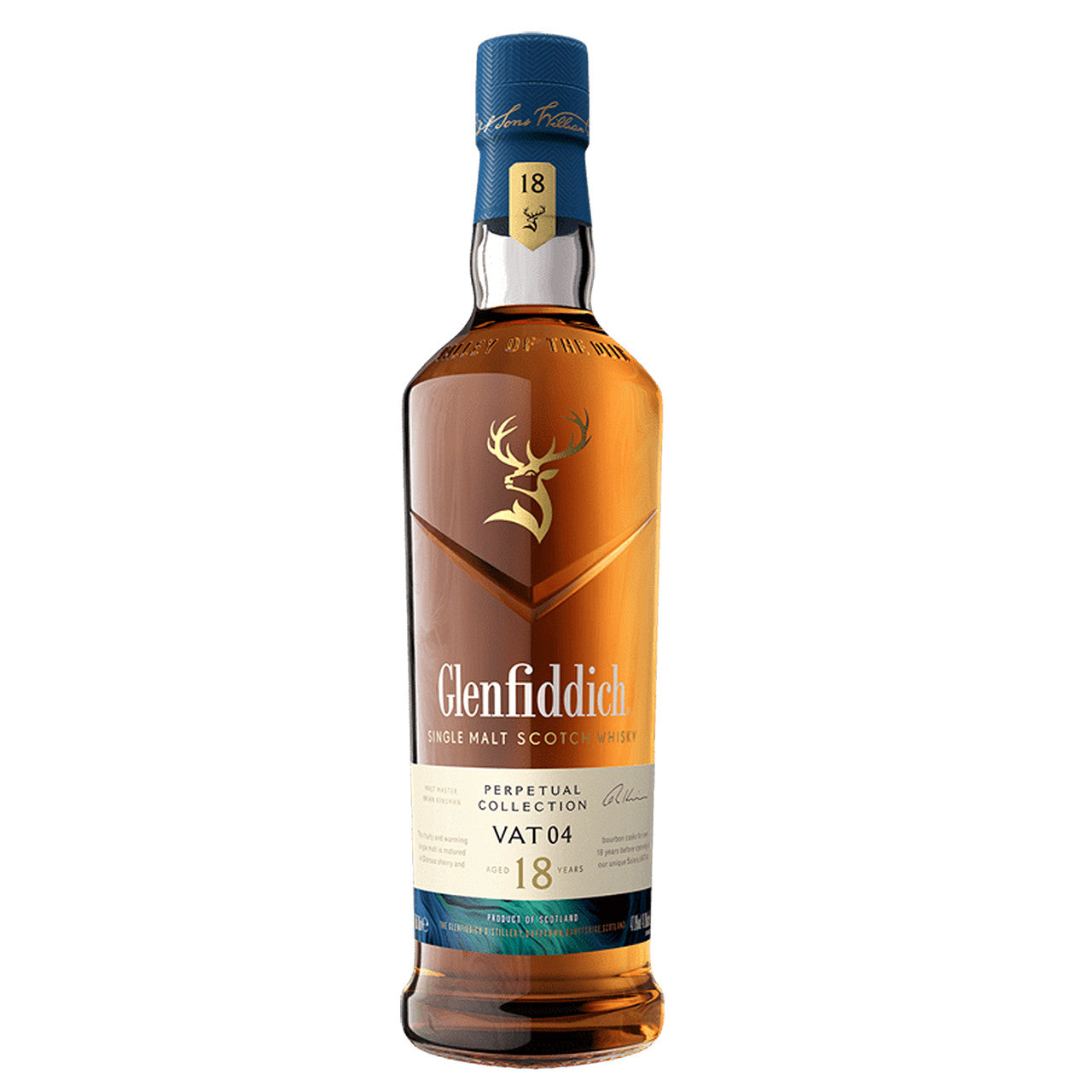 Glenfiddich Perpetual Collection Vat 04 18 Year Old Single Malt Scotch Whisky ABV 47.8% Vol 70cl / 700ml