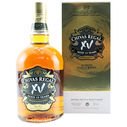 Chivas Regal XV Aged 15 Years Blended Scotch Whisky ABV 40% Vol 1000ml / 100cl / 1L (with Gift Box)