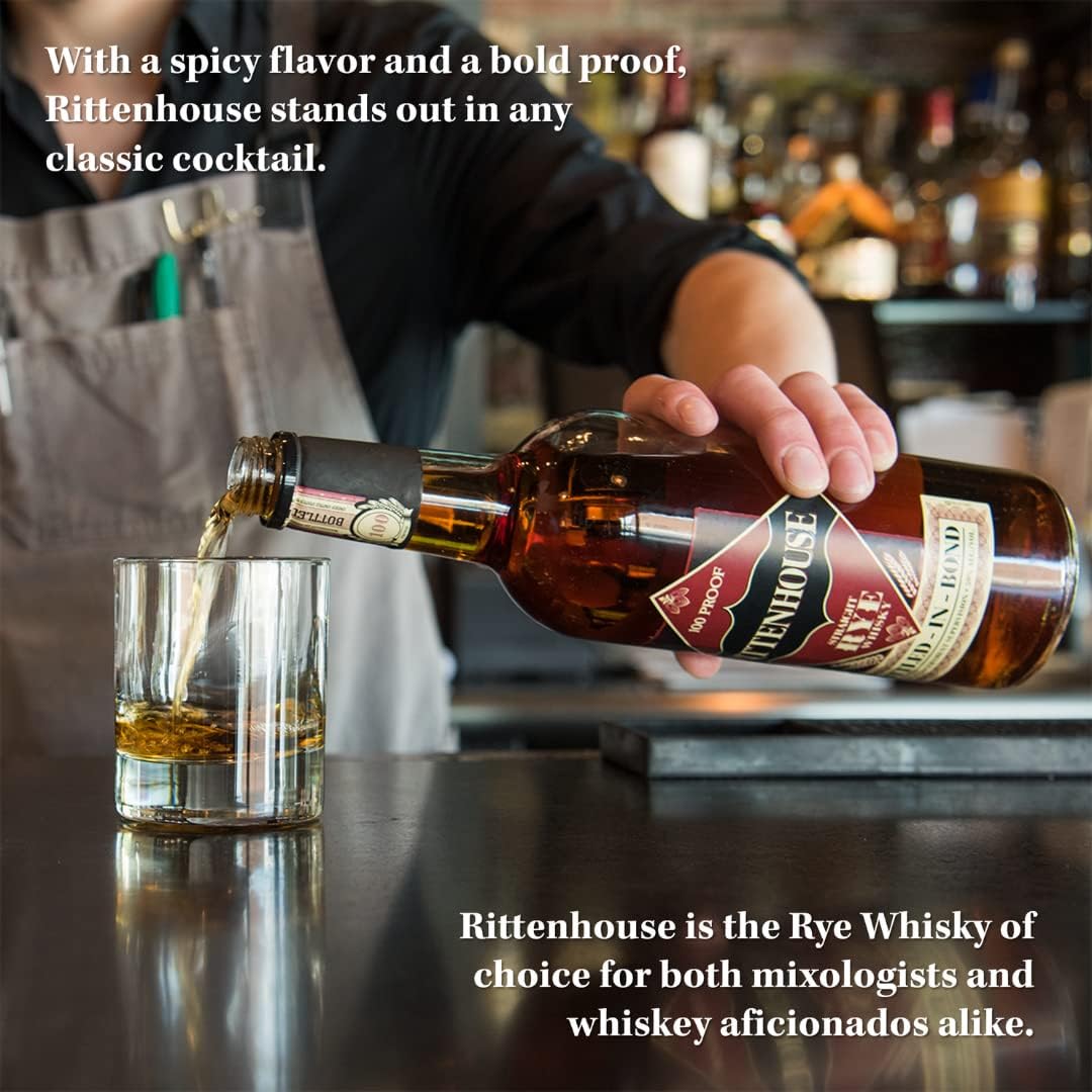 Rittenhouse 100 Proof Straight Rye Whiskey Bottled in Bond ABV 50% Vol 70cl / 700ml