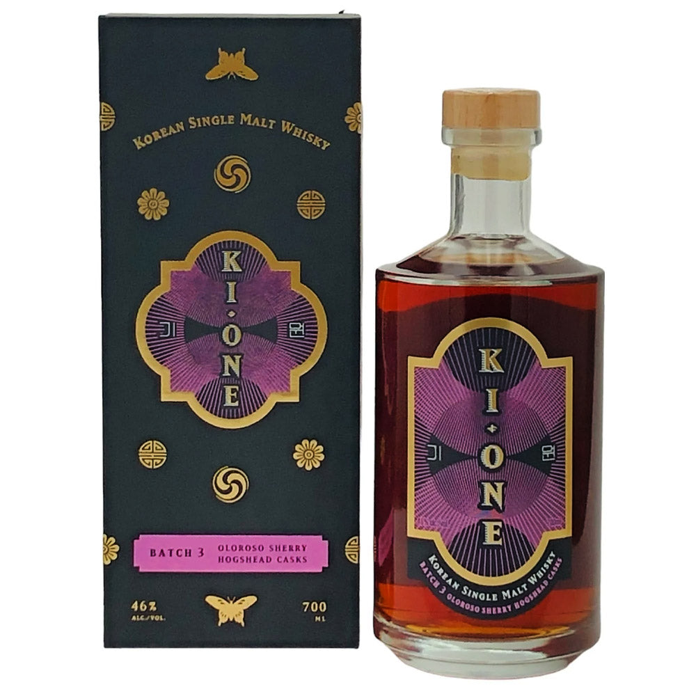 (Bundle Deals) Ki One Batch 1 + Batch 2 + Batch 3 + Batch 4 Smoked + Batch 4 Peated + Batch 5 Port Cask + Batch 6 PX Sherry Korean Single Malt Whisky Vol 70cl / 700ml