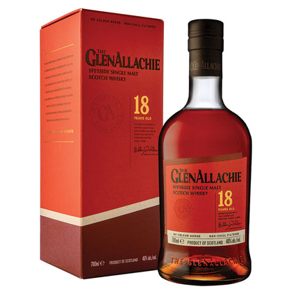 The GlenAllachie 18 Year Speyside Single Malt Scotch Whisky ABV 46% Vol 70cl / 700ml