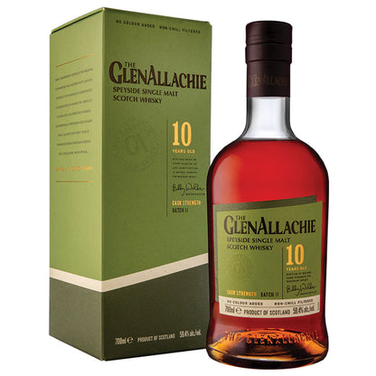 The GlenAllachie 10 Year Batch 11 Cask Strength Speyside Single Malt Scotch Whisky ABV 59.4% Vol 70cl / 700ml