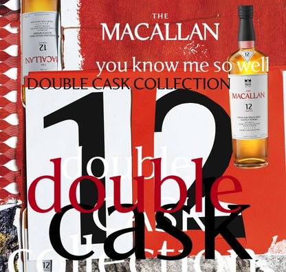 The Macallan 12 Year Old Double Cask Single Malt Scotch Whisky ABV 40% 700ml with Gift Box