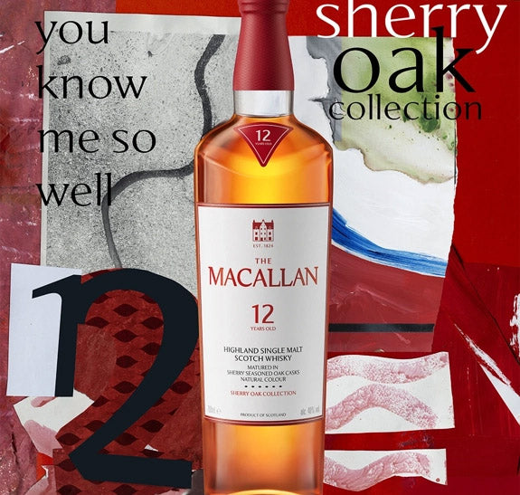 The Macallan 12 Year Old Sherry Oak Single Malt Scotch Whisky ABV 40% 700ml with Gift Box
