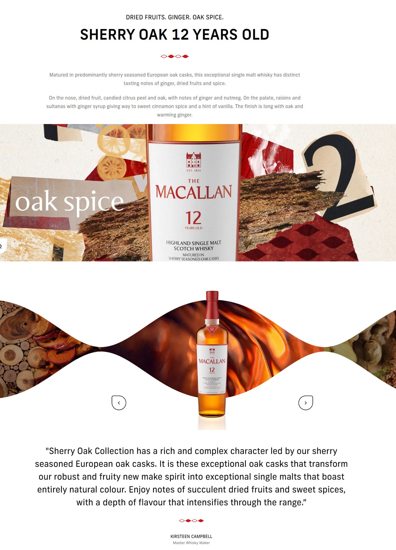 The Macallan 12 Year Old Sherry Oak Single Malt Scotch Whisky ABV 40% 700ml with Gift Box