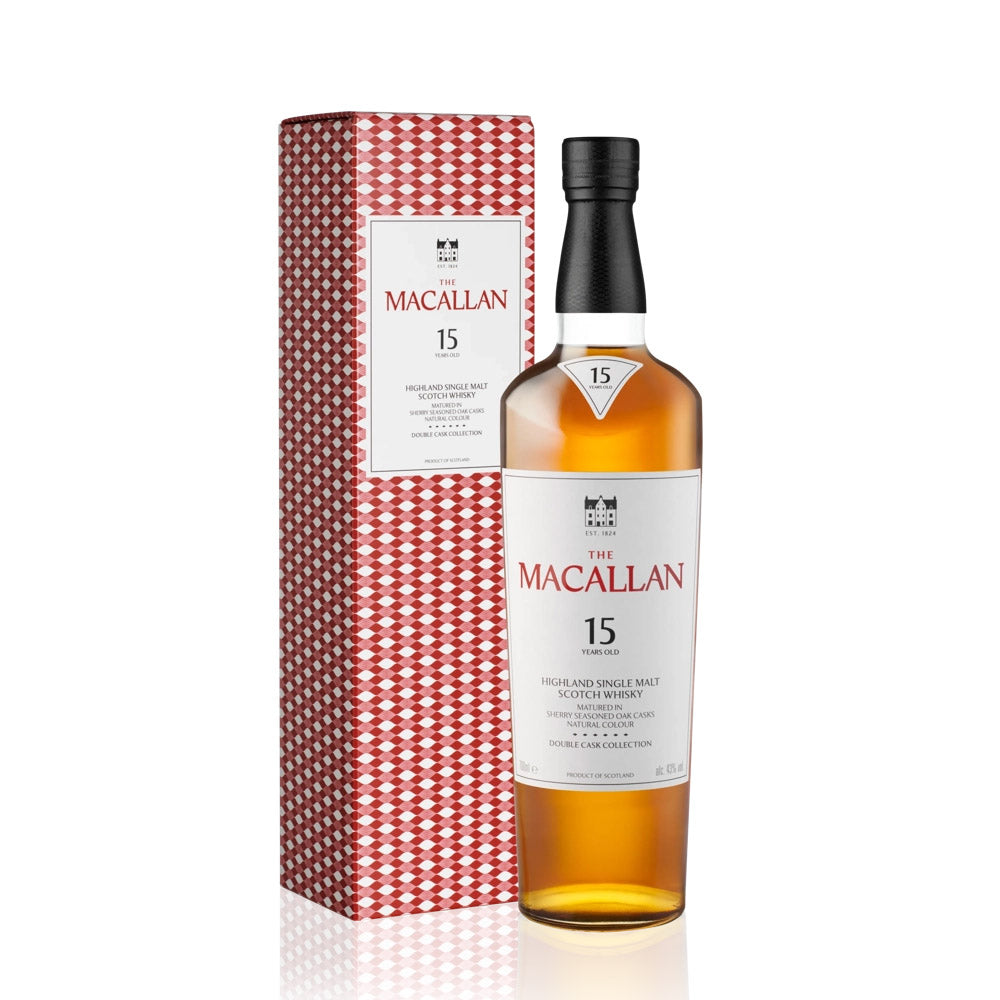The Macallan 15 Year Old Double Cask Single Malt Scotch Whisky ABV 43% 700ml with Gift Box