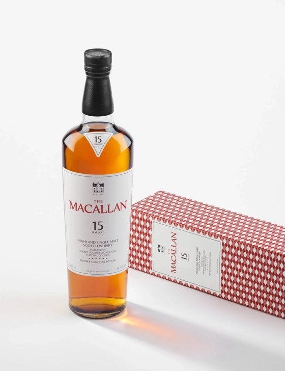The Macallan 15 Year Old Double Cask Single Malt Scotch Whisky ABV 43% 700ml with Gift Box
