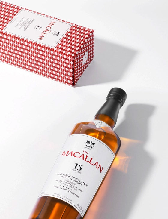 The Macallan 15 Year Old Double Cask Single Malt Scotch Whisky ABV 43% 700ml with Gift Box
