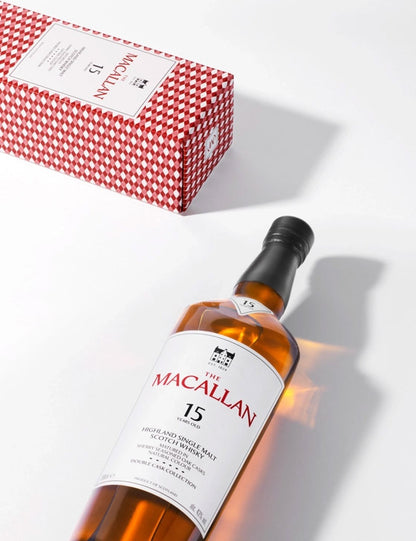 The Macallan 15 Year Old Double Cask Single Malt Scotch Whisky ABV 43% 700ml with Gift Box