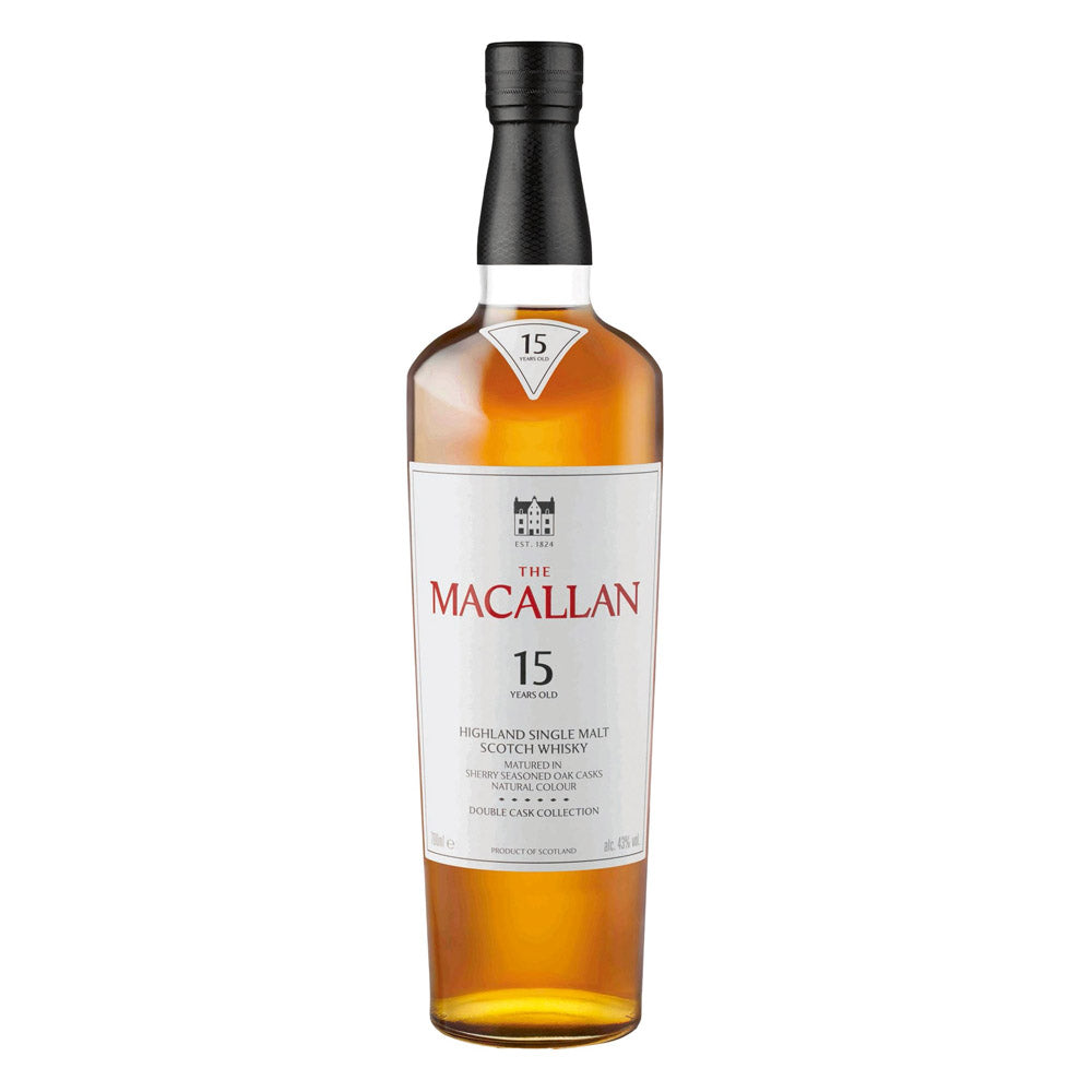 The Macallan 15 Year Old Double Cask Single Malt Scotch Whisky ABV 43% 700ml with Gift Box