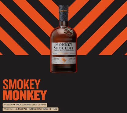 Monkey Shoulder Smokey Monkey Blended Malt Scotch Whisky ABV 40% Vol 70cl / 700ml