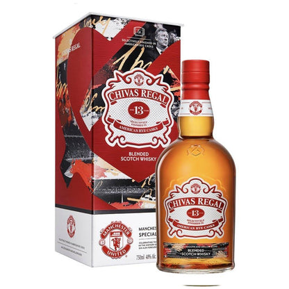Chivas Regal Manchester United Special Edition 13 Year Old Blended Scotch Whisky ABV 40% Vol 75cl / 750ml